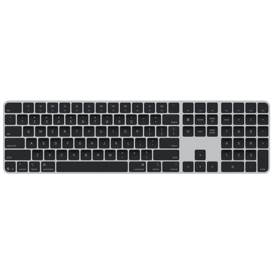 Magic Keyboard with Touch ID and Numeric Keypad for Mac models with Apple silicon (USB–C) - US English - White Keys